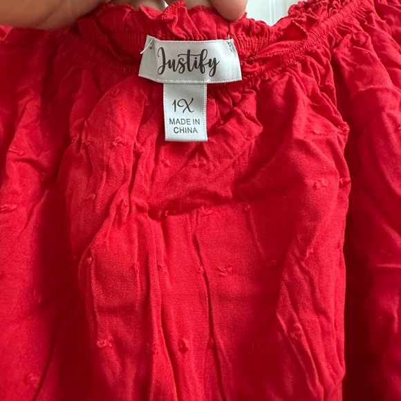 Red Ruffle Romper - Picture 2 of 3